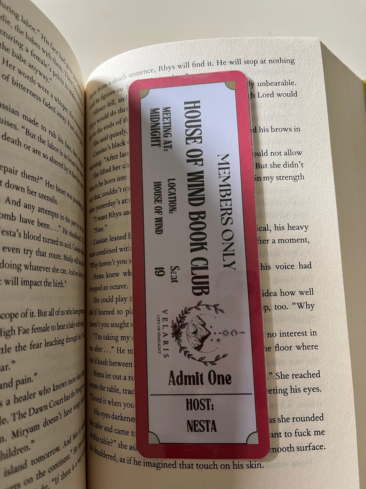 House of Wind Book Club Bookmark