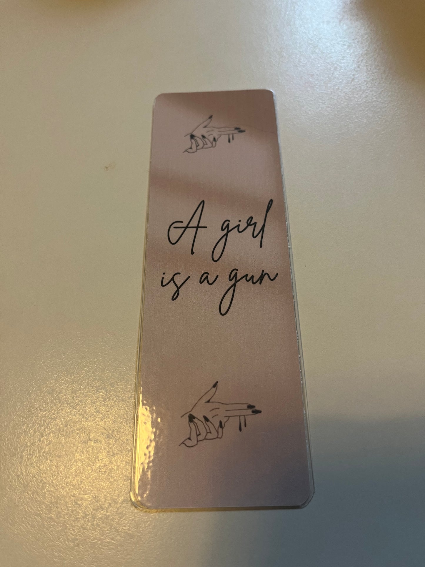 A Girl is a Gun Bookmark