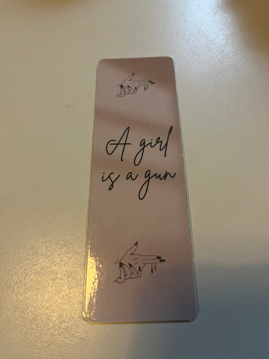 A Girl is a Gun Bookmark
